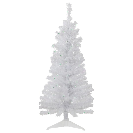 4Ft Pre-Lit White Rockport Pine Artificial Christmas Tree, Green Lights By Northlight | 4 ft | Michaels®